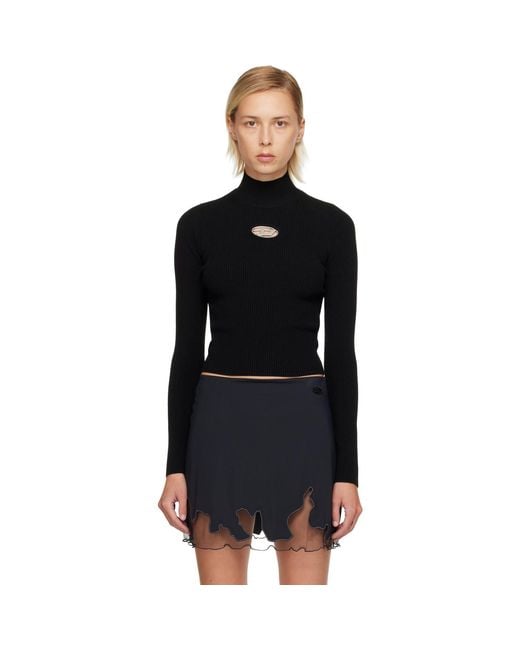 DIESEL Black M-valari-tn Turtleneck