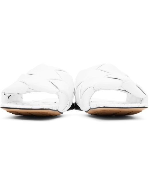Bottega Veneta Black Intrecciato Lido Flat Sandals