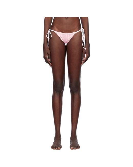 Frankie's Bikinis Multicolor Mackenzie Cheeky String Bikini Bottom