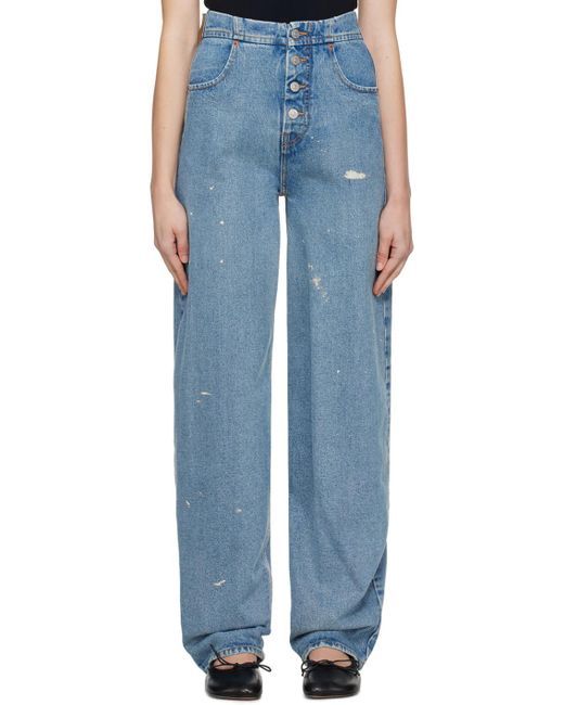 MM6 by Maison Margiela Blue Loose-fit Jeans