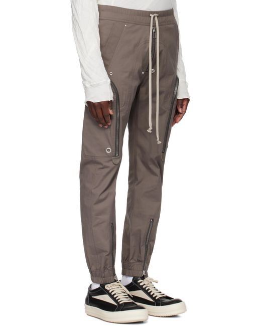 メンズ Rick Owens グレー Hollywood Bauhaus カーゴパンツ Gray