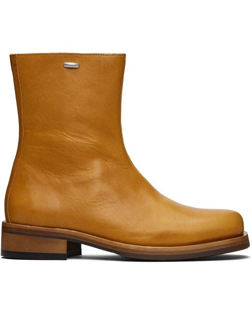 Our Legacy Brown Tan Camion Boots for men