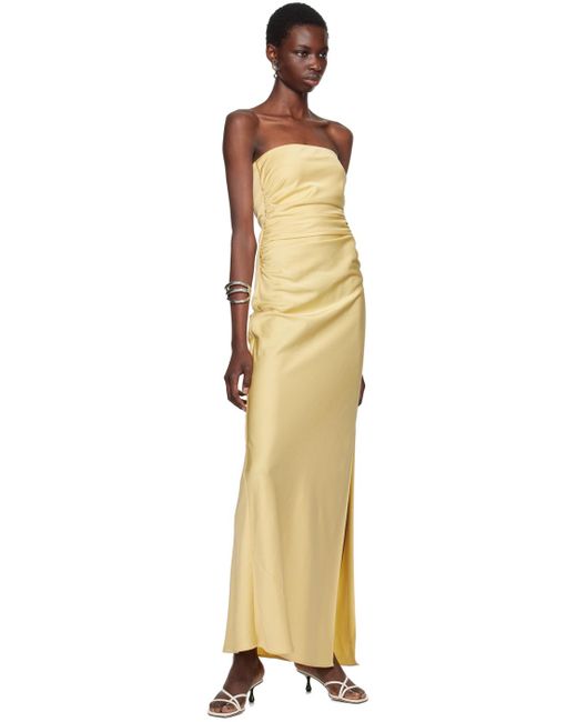 eternity strapless maxi dress Strapless Crystal Embellished Maxi Dress Red