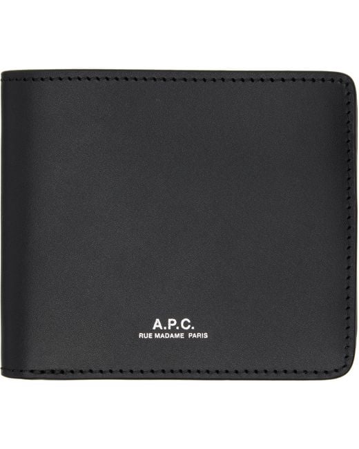 A.P.C. Black London 2.0 Wallet for men