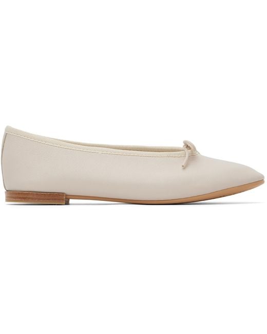Repetto Black Lilouh Almond-Toe Ballerina Flats