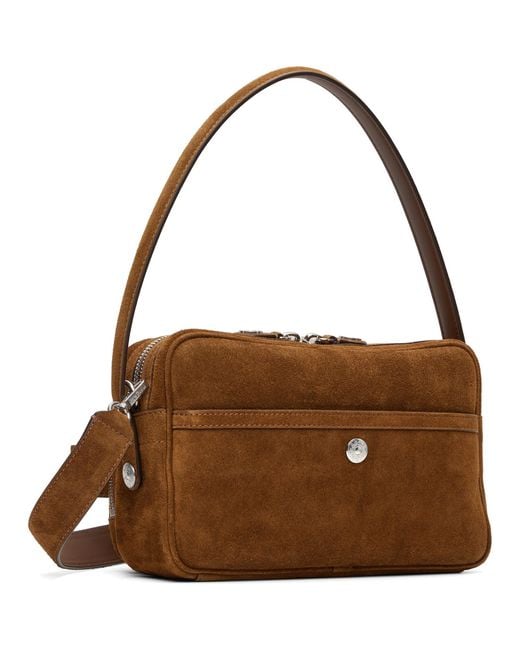 Acne Brown Camero Party Suede Bag for men