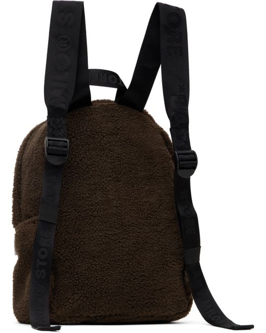 A Bathing Ape Black Baby Milo Mini Fur Backpack