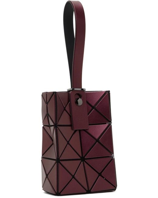 Bao Bao Issey Miyake Red Burgundy Lucent Metallic Pouch for men