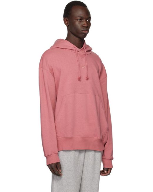 adidas Originals Pink All Szn Hoodie for Men | Lyst