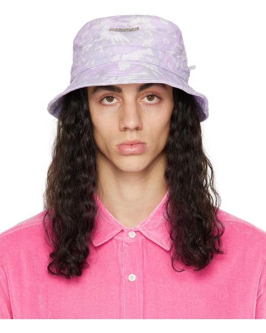 Jacquemus Pink Purple Le Papier 'le Bob Gadjo' Bucket Hat for men