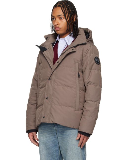 Blouson Wyndham Taupe Rembourré En Duvet Canada Goose pour homme en coloris Brown