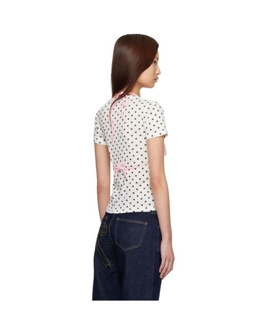 Sandy Liang Black Off- Effie T-Shirt