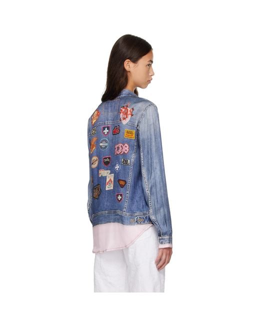 DIESEL Blue Trompe L'Oeil Shirt