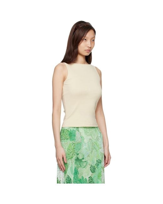 Flore Flore Green Off- Timmi Tank Top