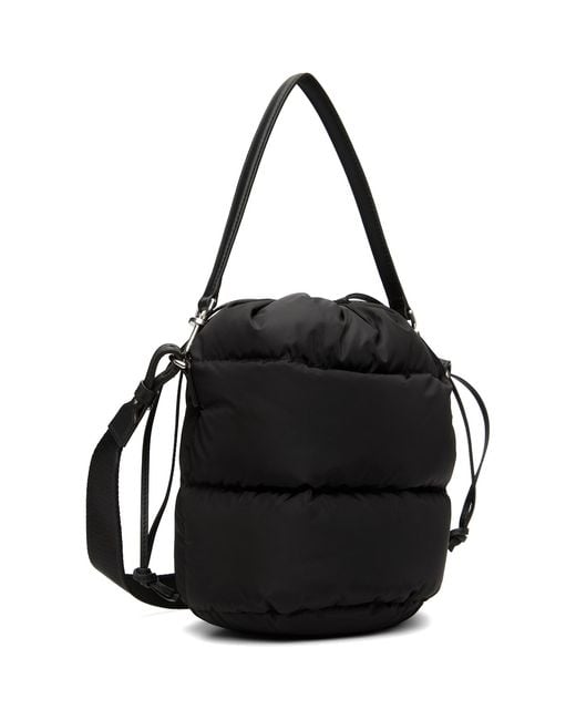 Moncler Black Caradoc Water-Repellent Bucket Bag