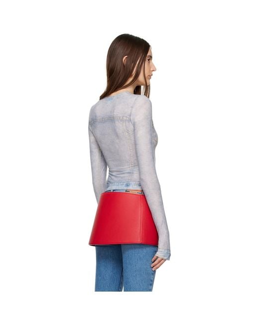 DIESEL Red Blue T-clau Long Sleeve T-shirt