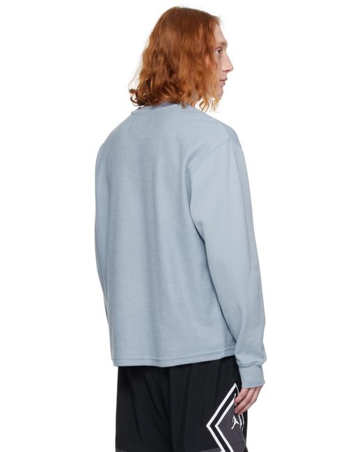 Nike Gray Blue Mvp Statement Sweatshirt for men