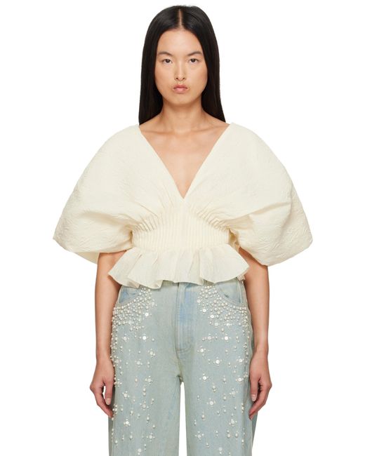 Sea White Off- Elegi Blouse