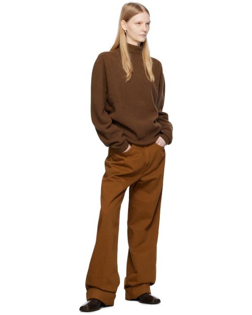 Lemaire Brown Relaxed Turtleneck