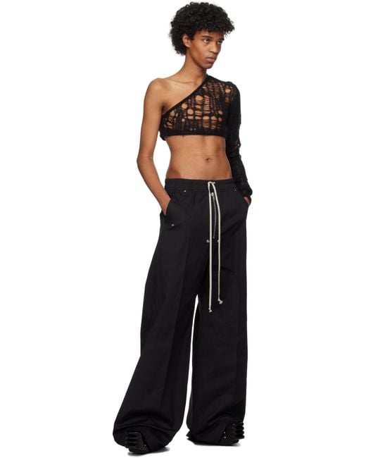Rick Owens Black Hollywood Wide Bela Trousers for men