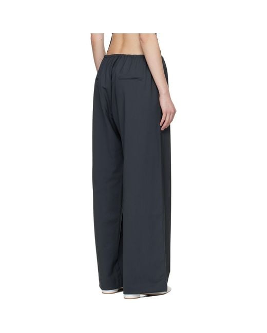 Cordera Black Tailored Drawstring Trousers