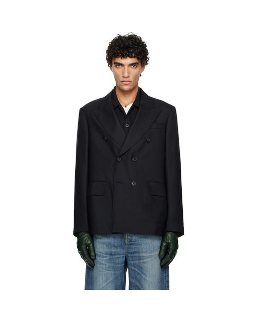Our Legacy Black Unconstructed Db Blazer for men