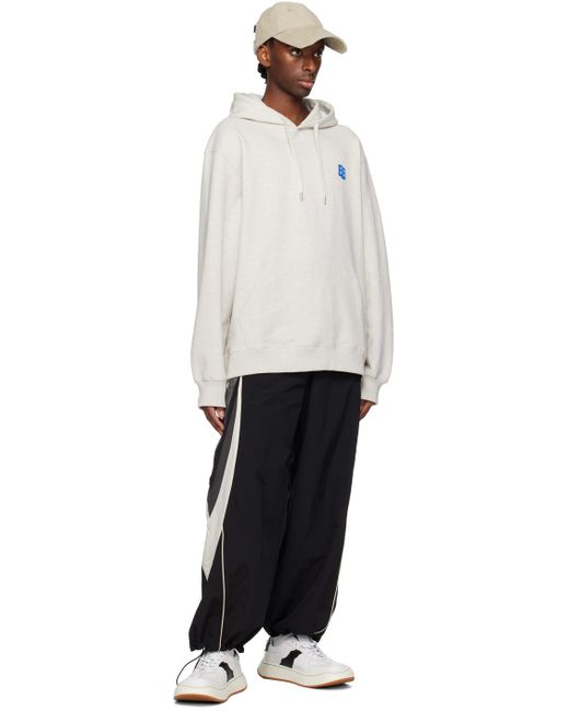 Adererror White Significant Drawstring Hoodie for men