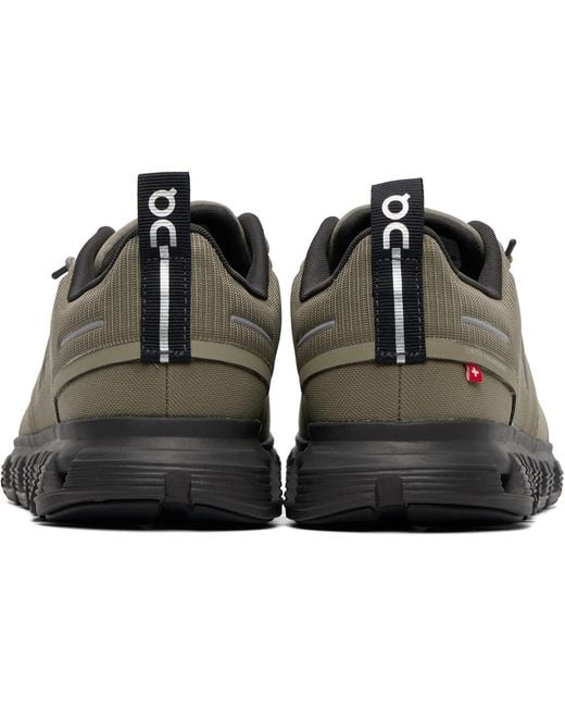 On Shoes Brown Khaki Cloud 6 Wp Sneakers for men