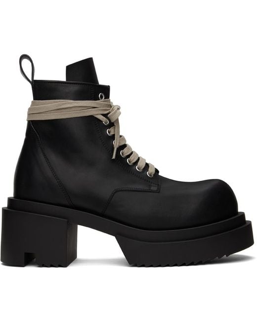 Rick Owens Black Low Army Bogun Boots for men