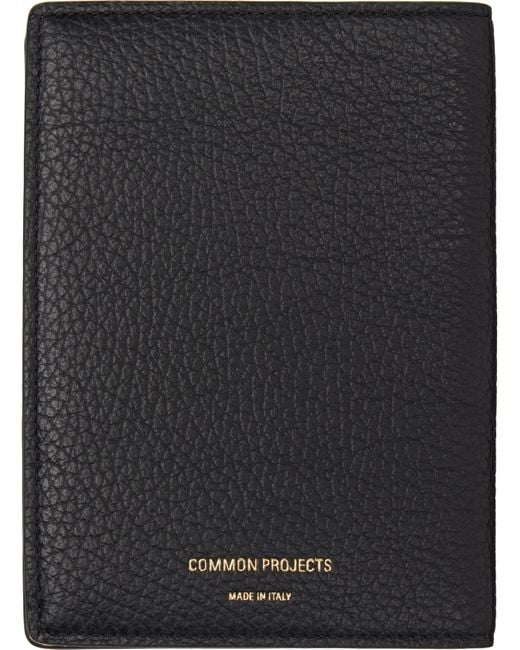 Common Projects Black Folio Passport Holder for men