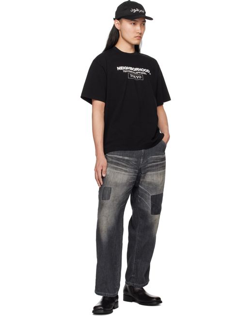メンズ Neighborhood ブラック N.H Ss-16 Tシャツ Black