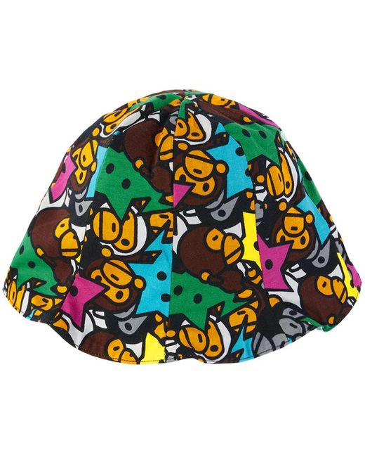 A Bathing Ape Multicolor Baby All Baby Milo Sta Reversible Bucket Hat