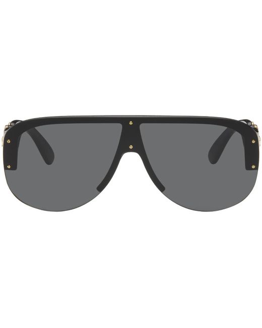 Versace Black Medusa biggie Pilot Sunglasses for men