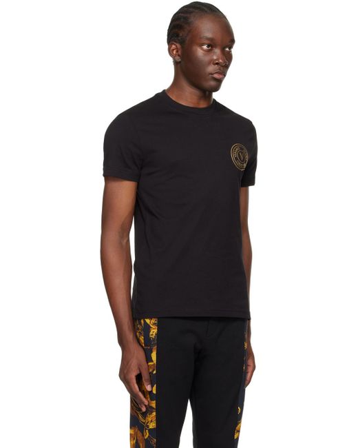 Versace Black V-emblem T-shirt for men
