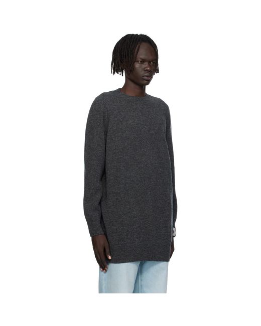 Bally Black Long Wool Sweater for men