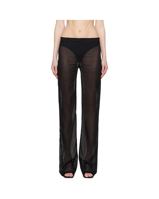 Ludovic de Saint Sernin Black Mermaid Trousers