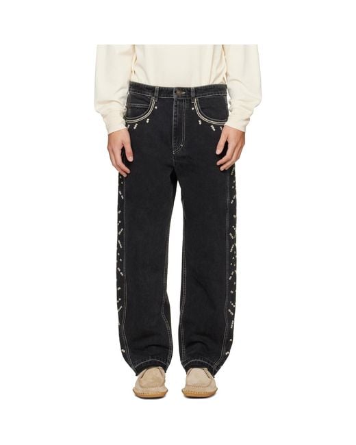 Isabel Marant Black Jorian Jeans for men