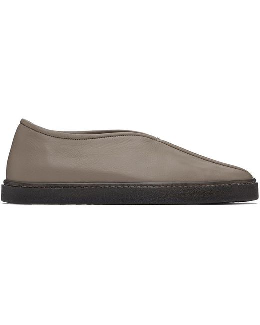 Lemaire Black Ssense Exclusive Piped Slippers for men