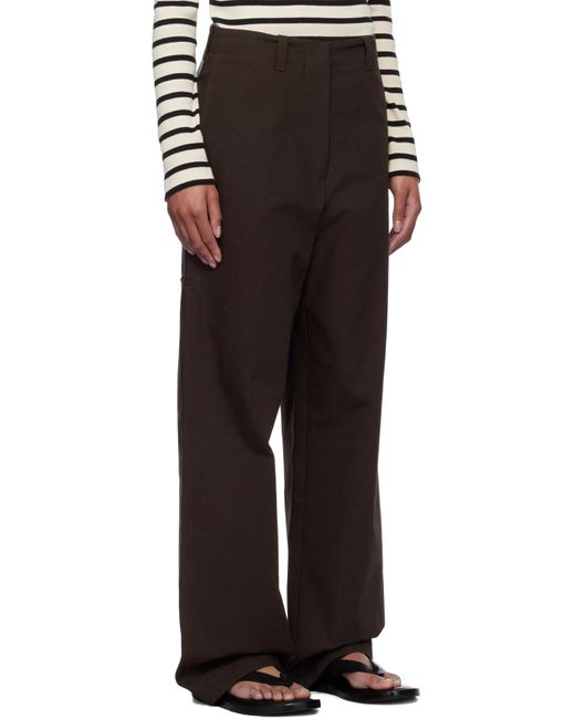 Jil Sander Black Straight-Leg Trousers