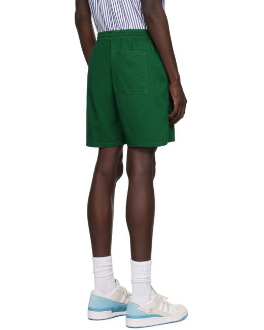 Noah NYC Green Flap Pocket Shorts for men