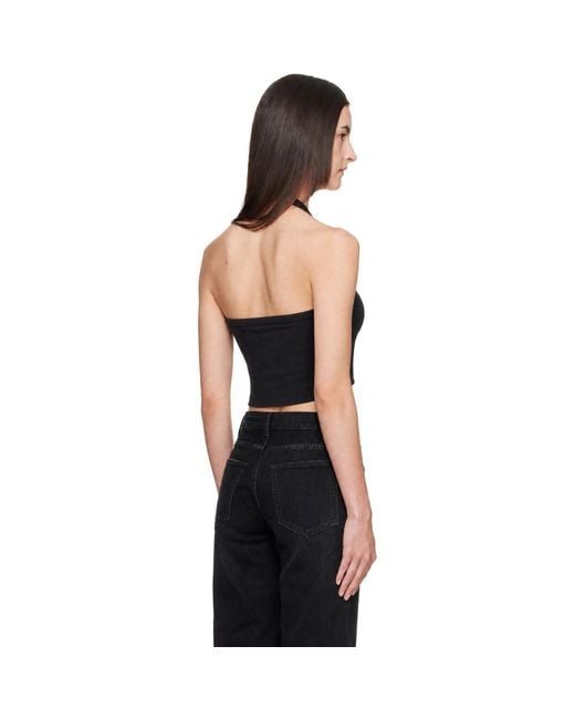 Vetements Black Halterneck Top