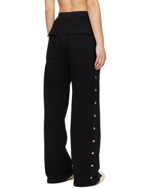 Rick Owens ブラック Hollywood Pusher スウェットパンツ Black