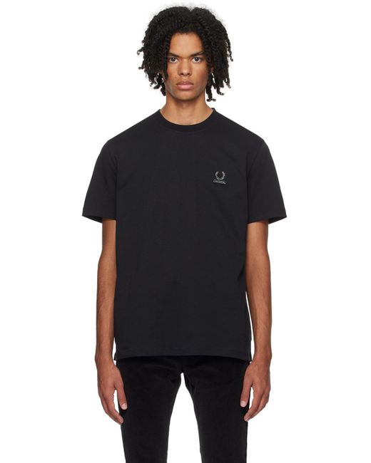 Raf Simons Black Fred Perry Edition T-shirt for men