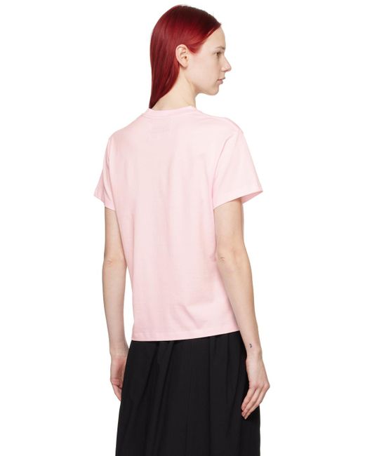 T-shirt marine rose Studio Nicholson en coloris Pink