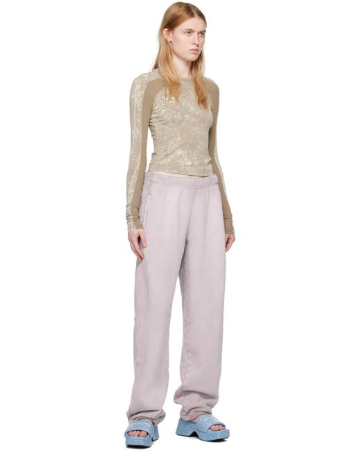 T By Alexander Wang Pink High-Rise Lounge Pants