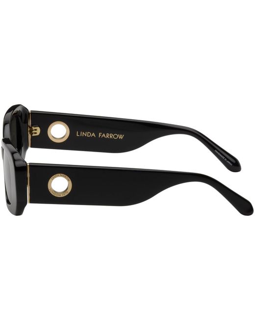 Linda Farrow Black Lola Sunglasses