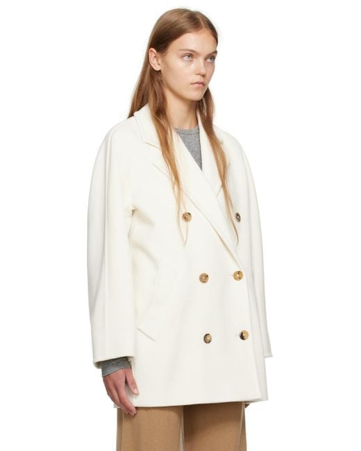 Max Mara White 101801 Icon Coat