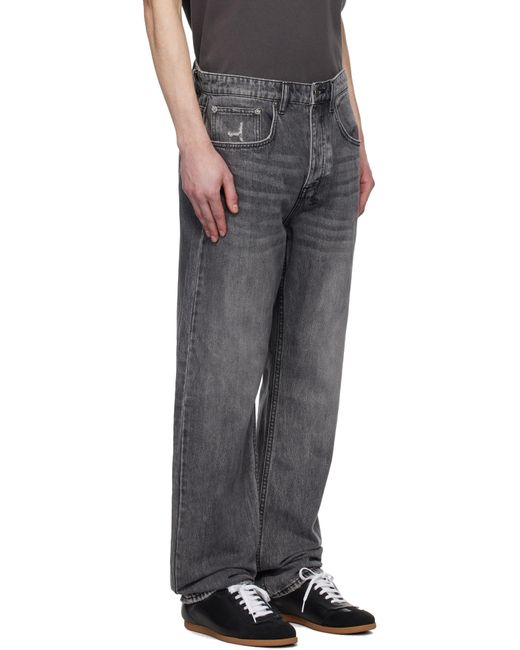 メンズ Ksubi グレー Anti K Worn ジーンズ Black