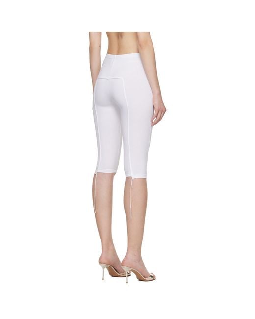 Vetements White Cut-Up Capri Trousers