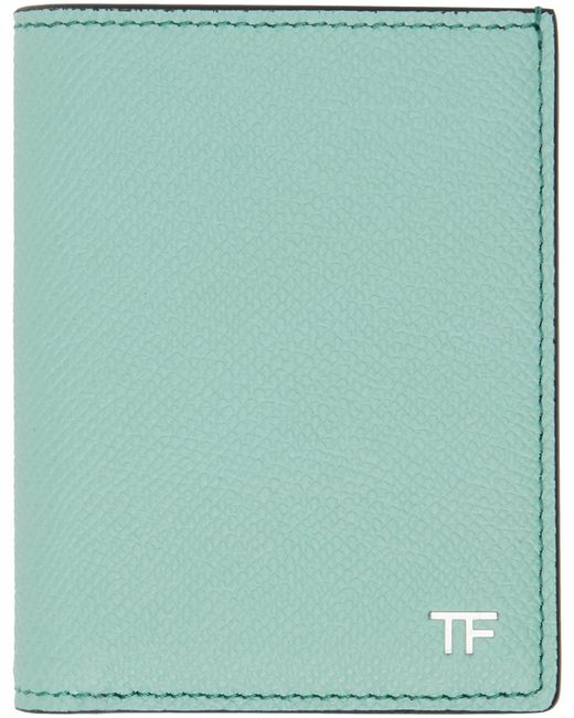 Tom Ford Green Folding Card Holder for men